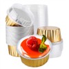 Cupcake Baking Cups with Lids 50 Pack 4.5oz Muffin Cases