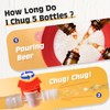 SMOQIO Beer Bong,Beer Funnel with Valve, Double Header, Bonus Bottle