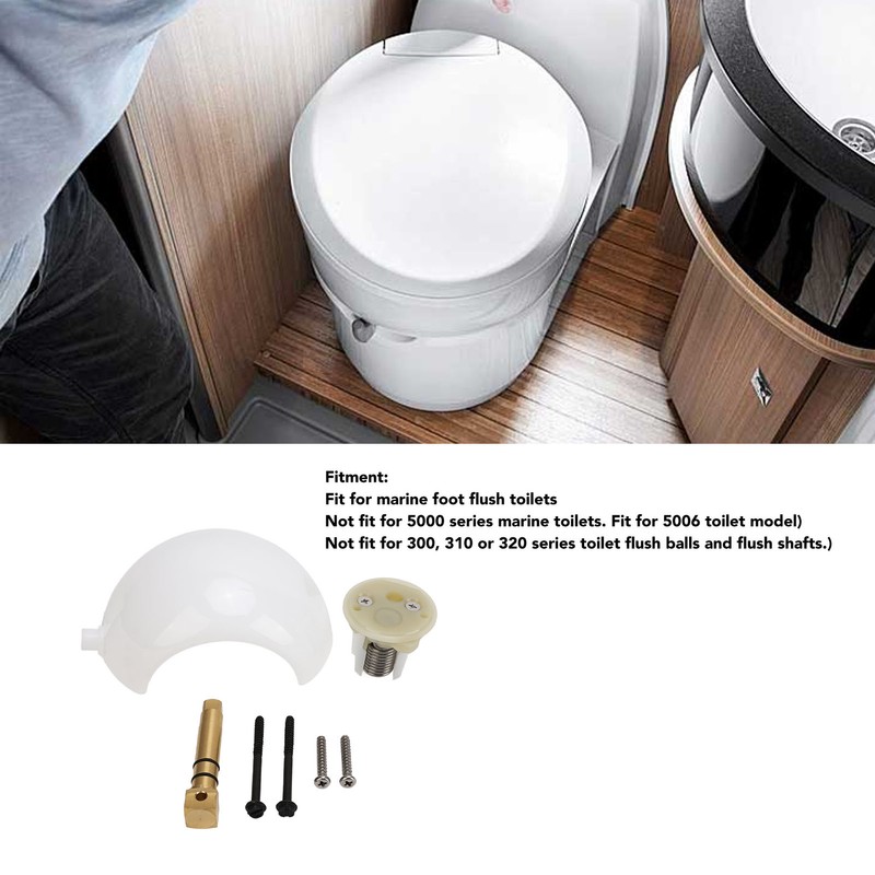 RV Toilet Flush Ball Kit 385318162 Flush Ball and Shaft