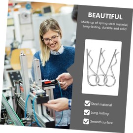 FUNOMOCYA 10pcs r Shape Cotter Pin Spring Steel Fasteners for Towing Mechanical and Engineering Applications Reliable Thread Connection Protection