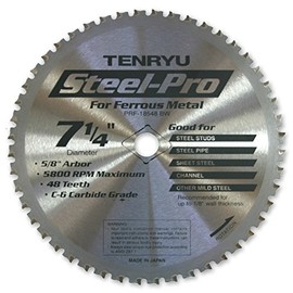 Tenryu PRF-18548BW STEEL-PRO 7-1/4" Steel Cutting Carbide Tipped Saw Blade