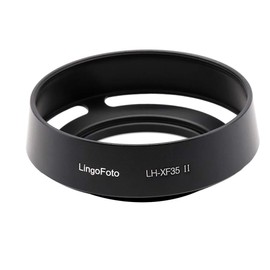 LingoFoto Screw Mount Round Hood for Fujinon XF 35mm f/2 R WR, XF 23mm f2 R WR Lens Replace LH-XF35-2