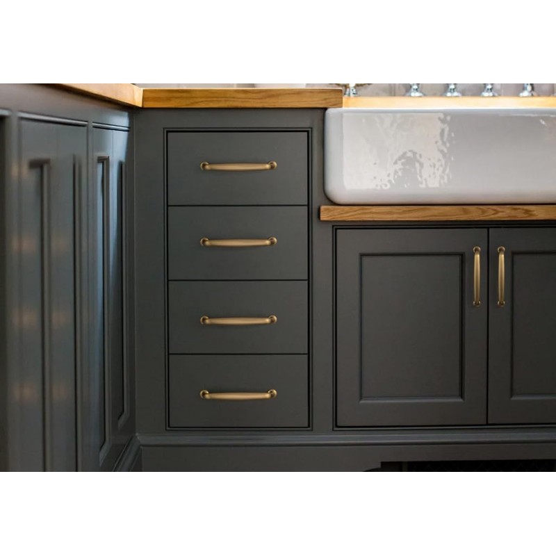 Goo-Ki 6 Pack Champagne Copper Drawer Pulls Kitchen Cabinet Hardware
