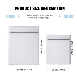 ZYBHMJE 4 Pcs Mesh Laundry Bags Mesh Laundry Bag for Washing Machine, Laundry Bags with Zips, Delicates Wash Bag for Laundry, Socks, Blouse (30 x 40cm & 20 x 30cm)