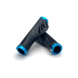GAJUMAR Bicycle Handle Bar Grip, Easy Grip, Anti-Slip, Lightweight, Ergonomic, Blue