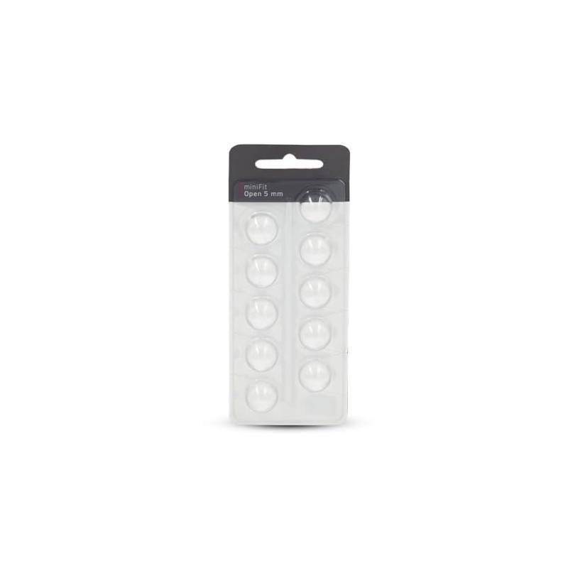 MiniFit Open Dome Hearing Aid Domes Compatible with Oticon (5mm)