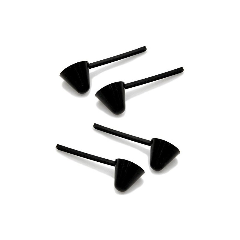 Chef Craft 4 Piece Perfect Coffee Measuring Spoon Scoop, Black