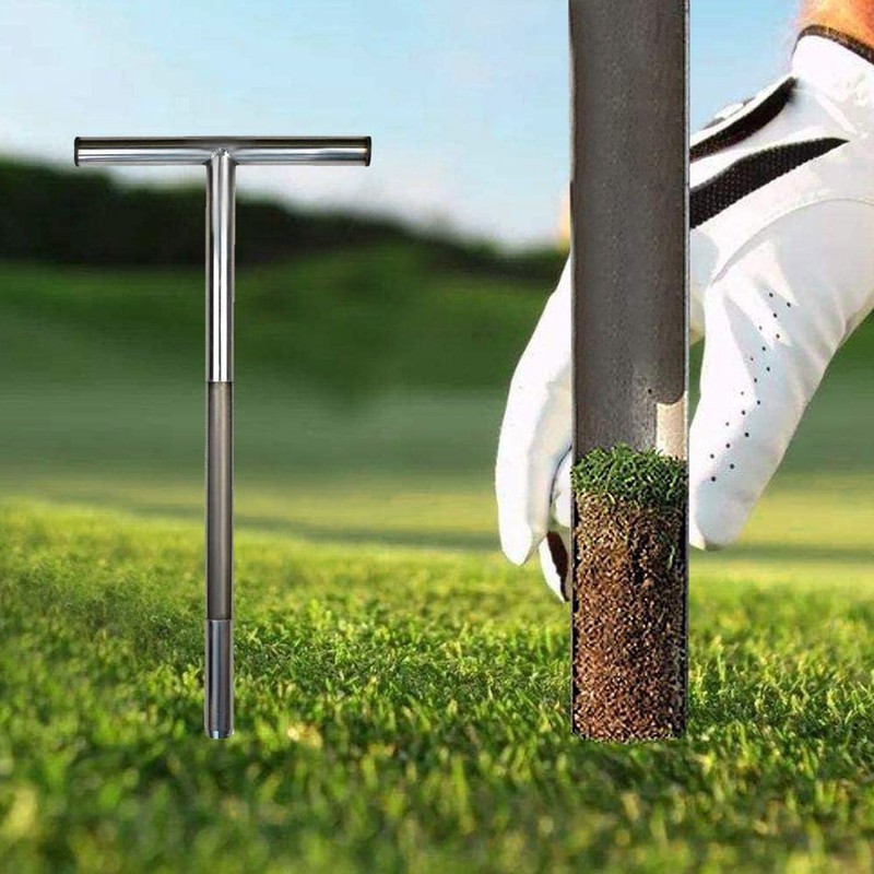 Soil Sampler Probe Stainless Steel Tubular T Style Handle Soil