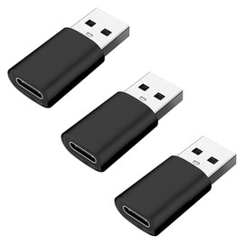 USB Type C Converter Adapter, USB 3.0 Adapter, Set of 3, USB C to USB A Converter, Female to Male, Data Transfer & Charging, Compact, Compatible with Laptops, Tablets, Smartphones, Computers,