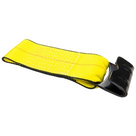 US Cargo Control 4 Inch x 11 Inch Yellow Fixed End with Flat Hook and Bolt Loop, Use to Replace Old Straps Without Paying to Replace The Ratchet Too