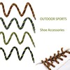 MEQUER Round Shoe Laces for Boots, 4 Pairs Work Boot