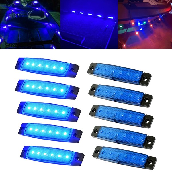 SZSSXPL 10 Pcs Marine Boat Navigation Light Cabin Deck Courtesy