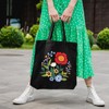 Louise Maelys Embroidery Kits Canvas Tote Bag for Beginners,Cross Stitch