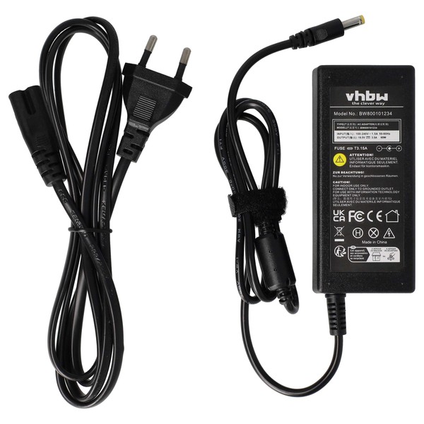 vhbw NOTEBOOK LAPTOP CHARGER (18.5V, 3.8A, 70W) for HP Compaq