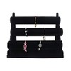 Polmart W3-BL Detachable 3-Tier / Triple Bar Jewelry Display, Black