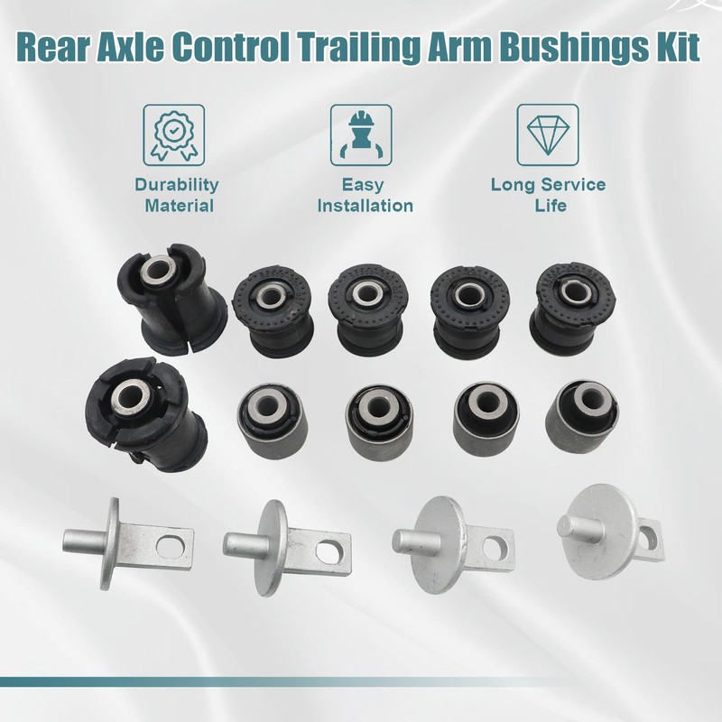 GXARTS 14 Pcs Rear Axle Control Trailing Arm Bushings Kit