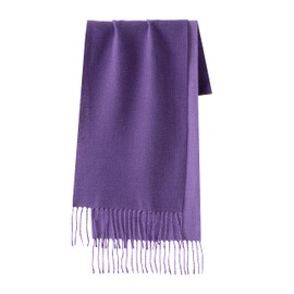 CALVIN & OLIVIA Lightweight Ultra-Soft Scarf - Perfect Holiday Gift for Men & Women - Amazing Two-Tone Reversible Purple Lavender