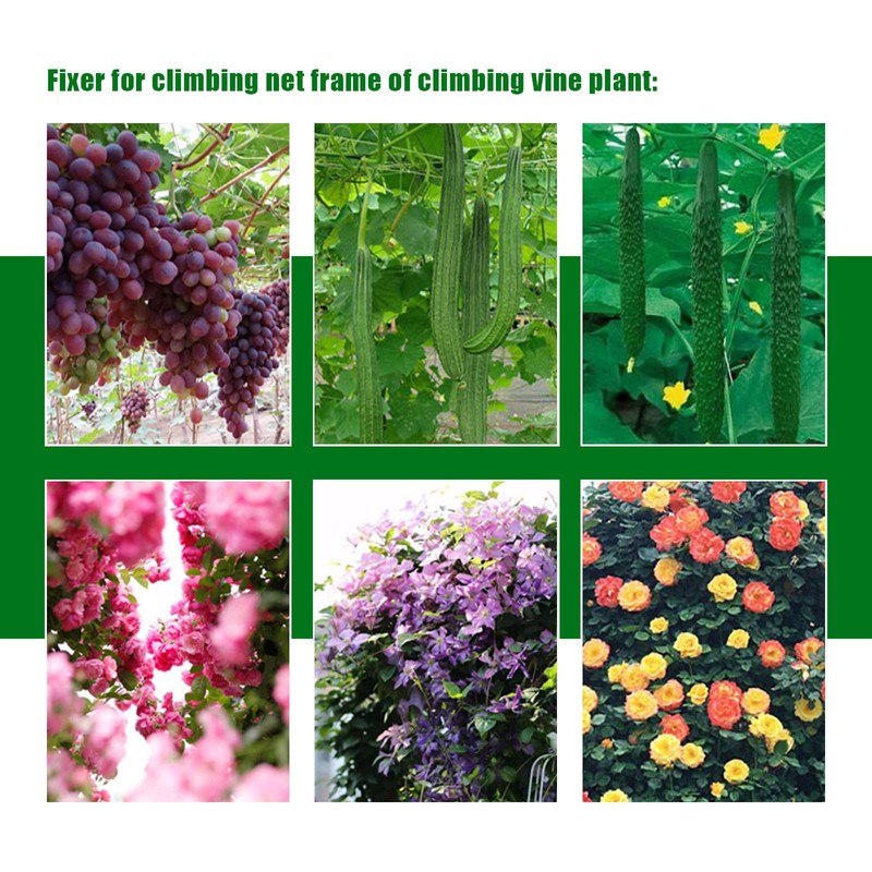 EMSea 30Pcs Chicken Wire T-Clip Kit, with Screw Anchor for