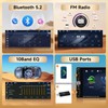 Single Din Car Stereo Compatible with Carplay Android Auto, METEESER