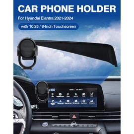 Autorder Car Phone Holder for 2021-2025 Hyundai Elantra Accessories Phone Mount 10.25-Inch/8-Inch Screen Cell Phone Automobile Cradles Hands-Free 360 Degree Rotation