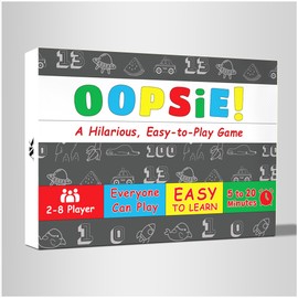 Oopsie! A Simple Yet Tricky Game – A Fun and Action-Packed Party Game – Enhances Reflexes and Reading Skills for Players – Card Games for Family!, Friends, Classroom Parties – for 2 to 8 Players.