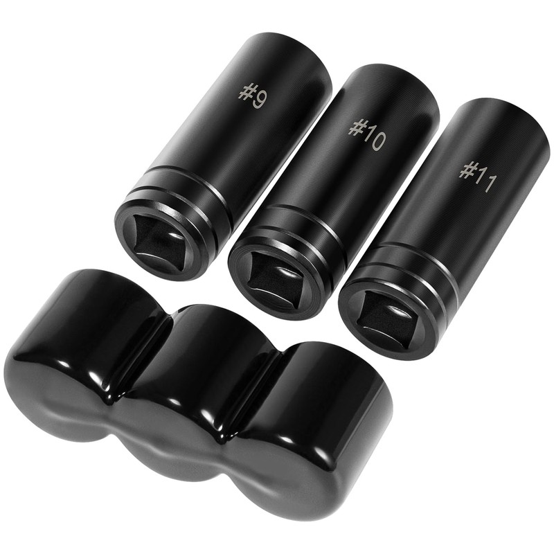 70940 3-Piece Tap Socket Set, 5/8" 11/16" 3/4" #9#10#11