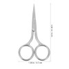 Tijeras de Acero Inoxidable para Cejas y Nariz Hoja Recta