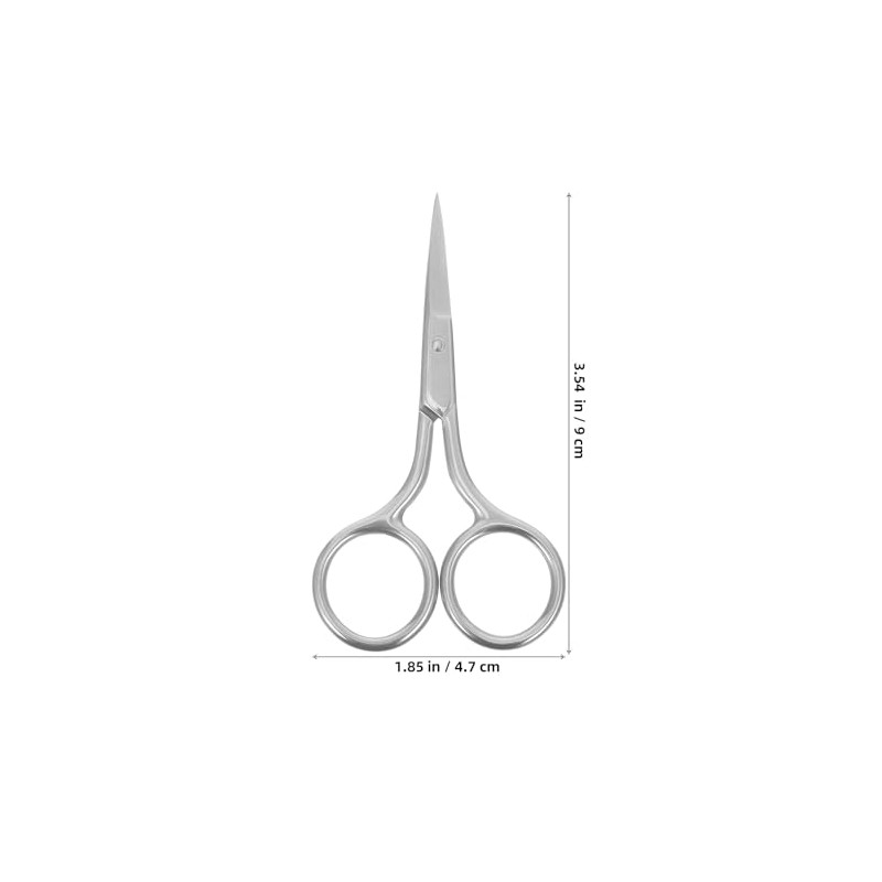 Tijeras de Acero Inoxidable para Cejas y Nariz Hoja Recta