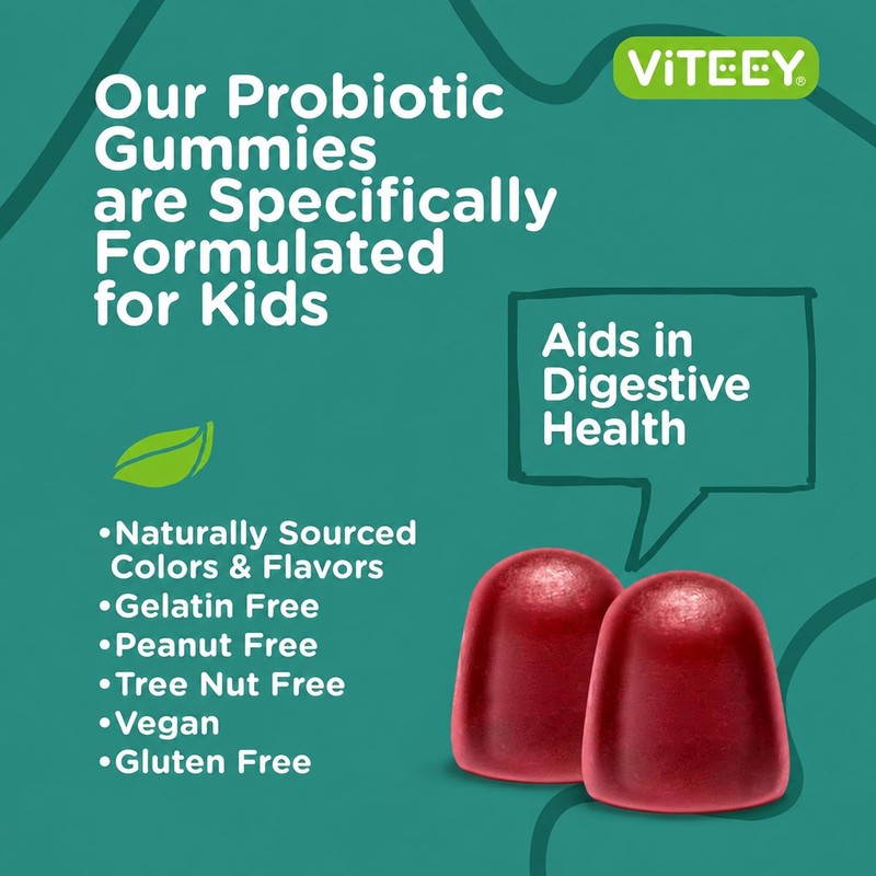 Gomitas probióticas para niños Viteey SFK – 60 unidades, 2
