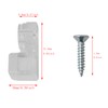 DGBRSM 20pcs Clear Glass Retainer Clip with Screws for Cabinets,