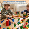 28 Pezzi Adattatore per Binari in Legno per Treno, Accessori