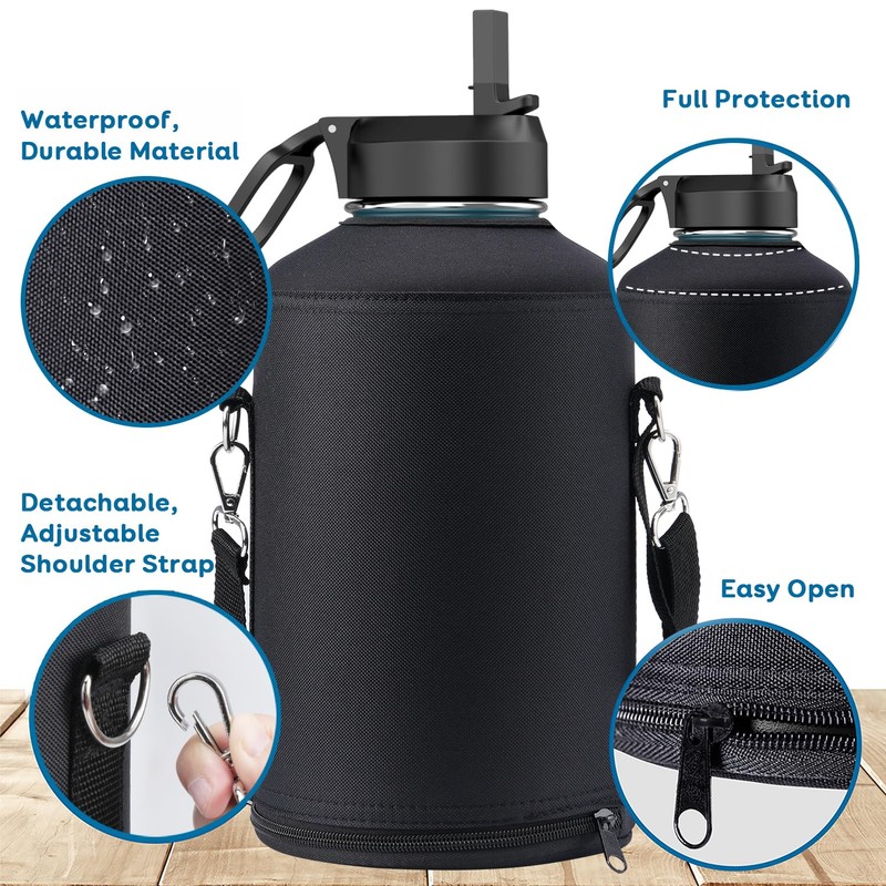 Coolflask Water Bottle Holder for Gallon Water Jug 128 oz