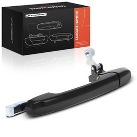 A-Premium Tailgate Handle Liftgate Latch Handle Compatible with Honda CR-V CRV 2002 2003 2004 2005 2006, Smooth Black, Replace# 74810-S9A-J01ZF