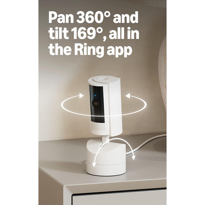 Ring Pan-Tilt Indoor Camera | Plug-In Pet Security Camera |