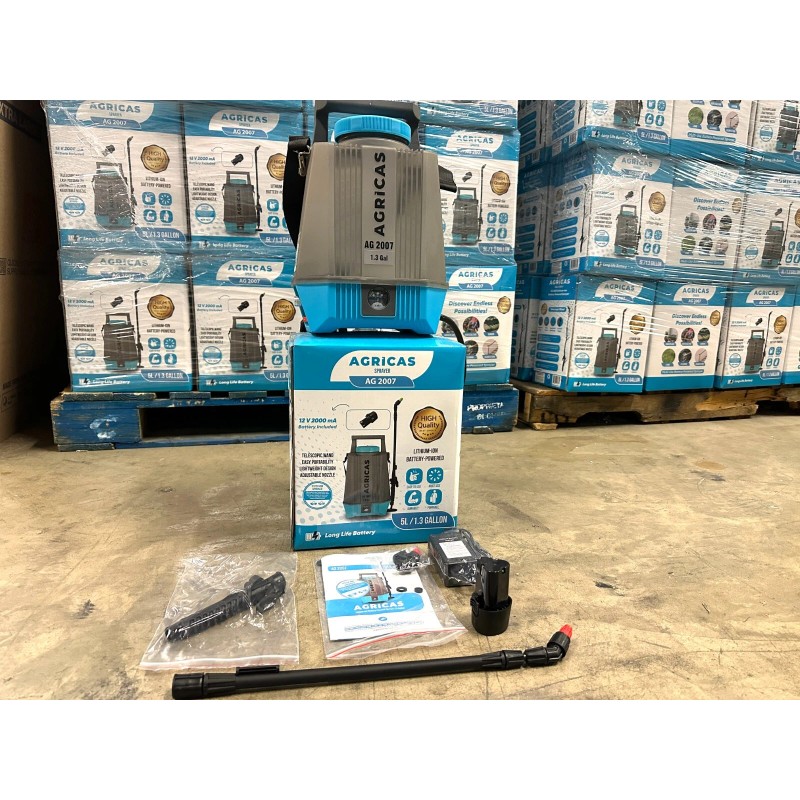 AGRICAS AG2007 1.3 Gallon Battery Powered Sprayer