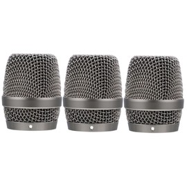 SUPVOX 3pcs Microphone Grille Replacement Metal Mic Compatible Bs- Bs Easy Installation High Hardness Corrosion Resistant for Ktv and