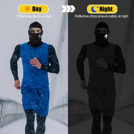 6 PCS Shiesty Mask Christian Mask Balaclava Face Mask Men Reflective Neck Gaiter Cross Balaclava UV sun Protection for Men Women