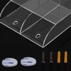 MyJell Acrylic TV Remote Control Holder Wall Mount Storage Box