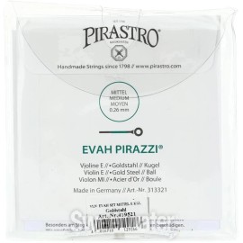 Pirastro Evah Pirazzi Violin String Set - 4/4 Size Goldsteel with Ball-end E