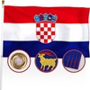 New Large Croatia Flag Pride Heavy Duty Outdoor 90cm x