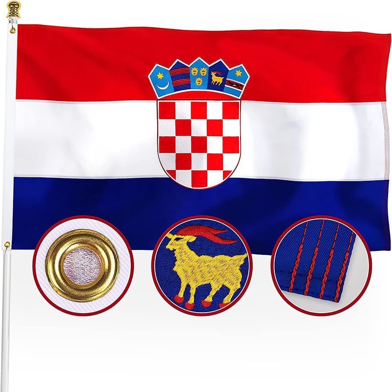 New Large Croatia Flag Pride Heavy Duty Outdoor 90cm x