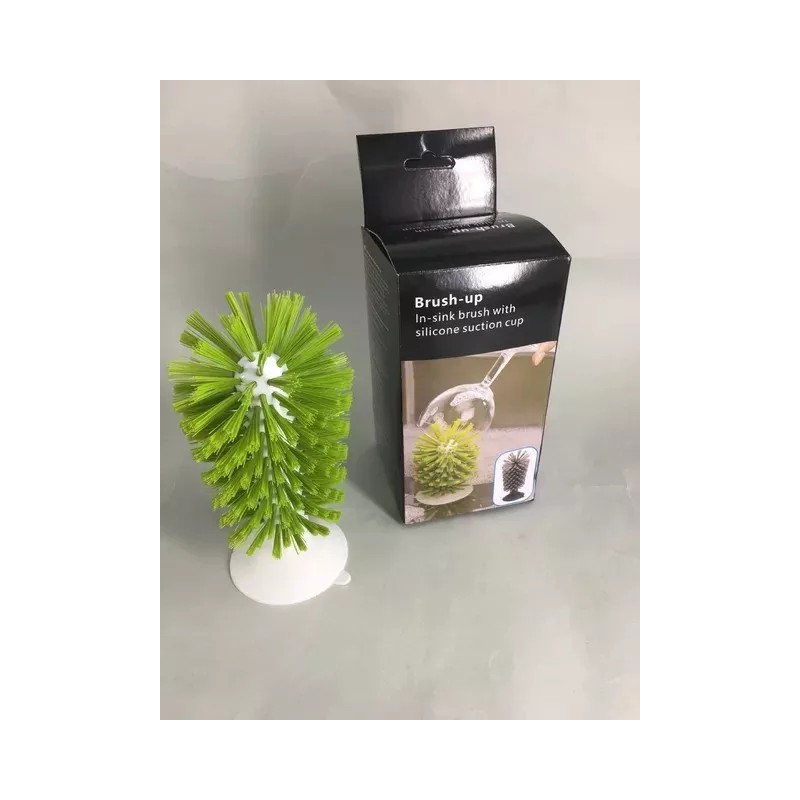 Deluxe Cepillo Ventosa Lavar Copas Vasos Tazas Fregadero Cocina
