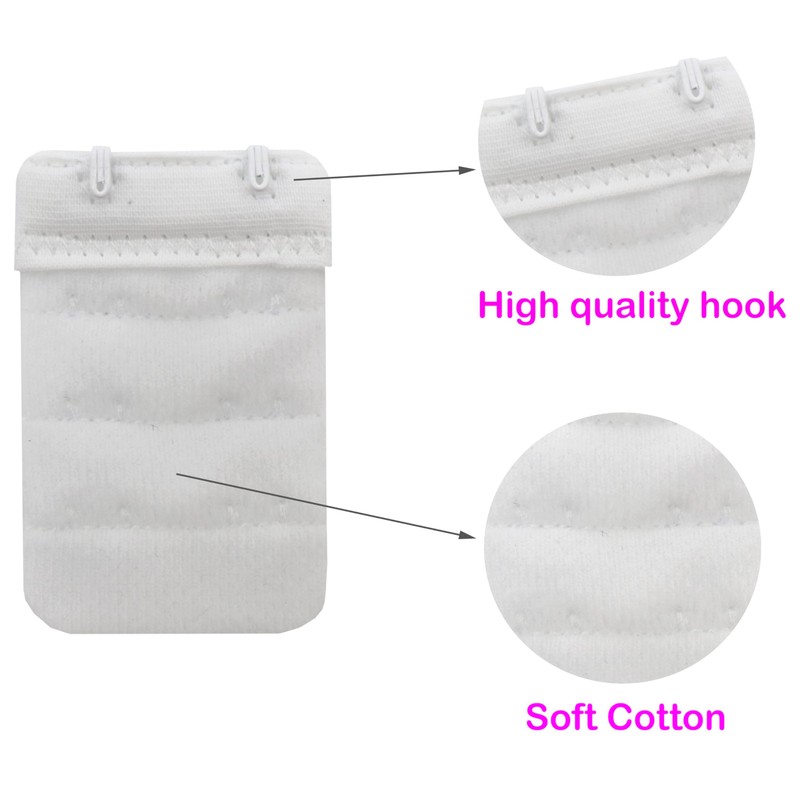 Tamlien Bra Extender 2 Hooks Soft and Comfortable Bra Strap