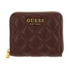 GUESS Giully SLG Small Zip Around Wallet Burgundy, burgundy, Modern