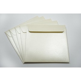 Netuno 25 Envelopes Mother of Pearl Cream Square 170 x 170 mm 120 g Majestic Candelight Cream Square Envelopes for Wedding Birthday Christening Christmas Invitations Envelopes Beautiful Shine