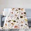 Mushroom Blanket, Cute Soft Warm Cartoon Bed Bedding Throw Blankets