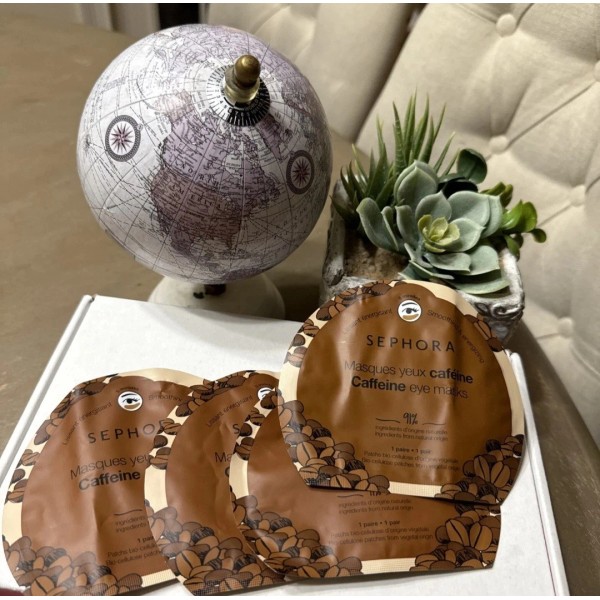 Sephora Caffeine Eye Masks Smoothing & Energizing Lot Of 4