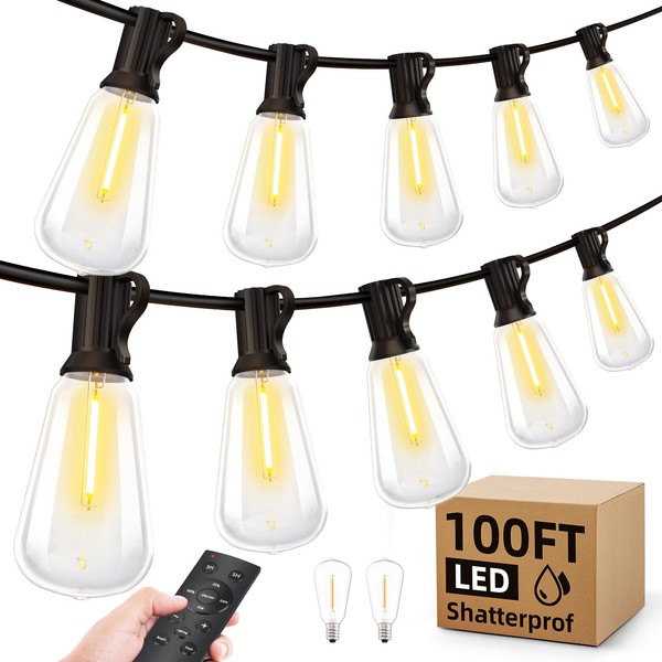 Outdoor String Led Patio Lights - 100Ft 30M Outside Waterproof