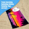 GEEZY Microfibre Beach Towel, Birds Sunrise Design - Quick Drying,