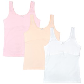 VeaRin Girls Tank Top Cami Undershirts Cotton Camisoles Size 8-10